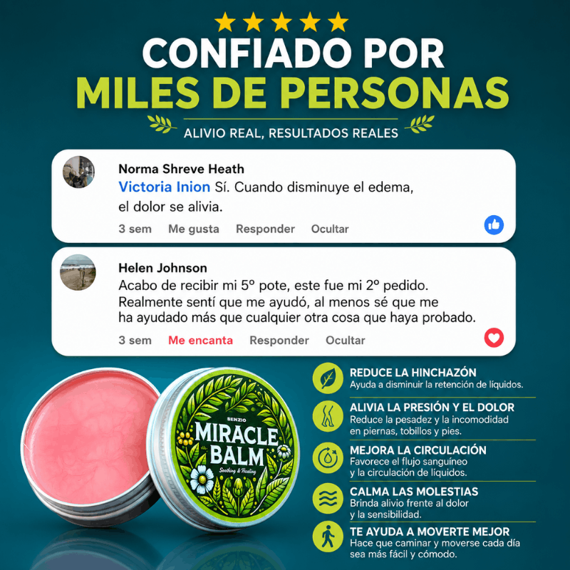 Senzio Miracle Balm | Volvé a sentir tus piernas livianas, sin hinchazón ni pesadez