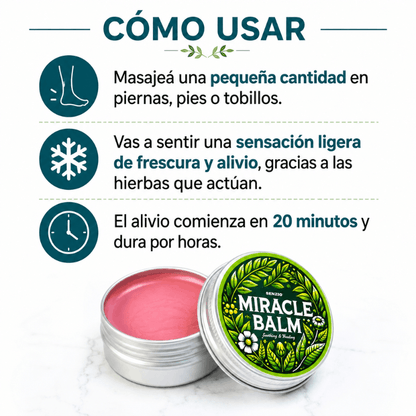 Senzio Miracle Balm | Volvé a sentir tus piernas livianas, sin hinchazón ni pesadez